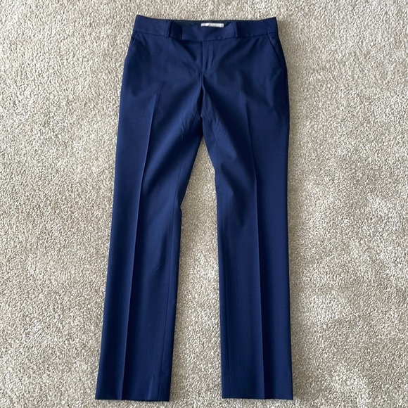 Women’s Banana Republic wool work navy blue slacks. 0 petite. Straight leg. - Picture 1 of 2